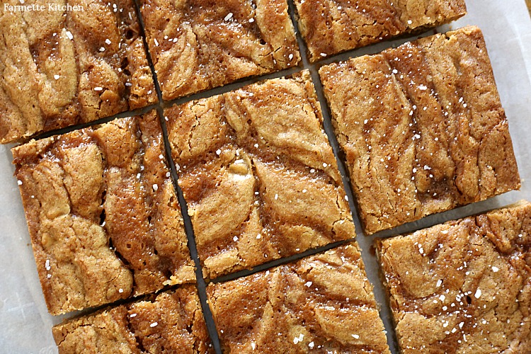 Why These Salted Caramel Blondies Are The Best Ever